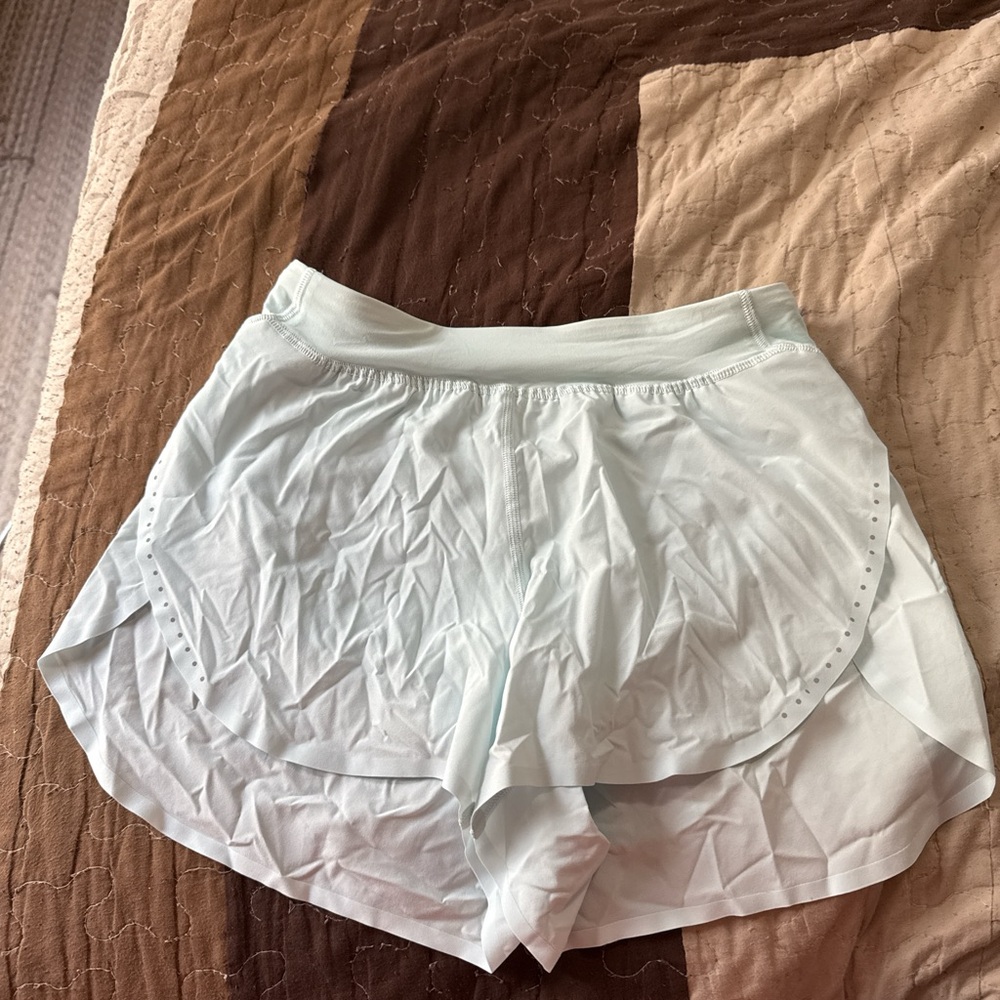 Lululemon Light Blue Fast and Free  Athletic Shorts